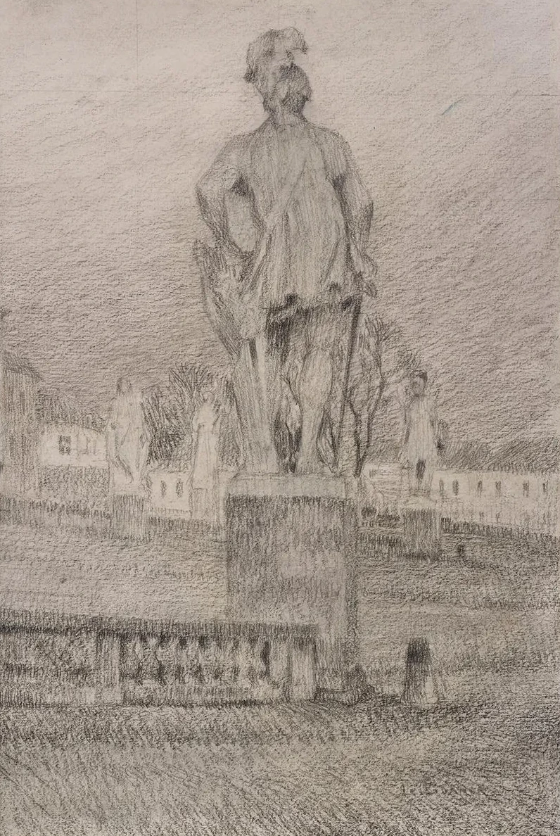 La Cour D Honneur, la Statue de du Guesclin, Versailles