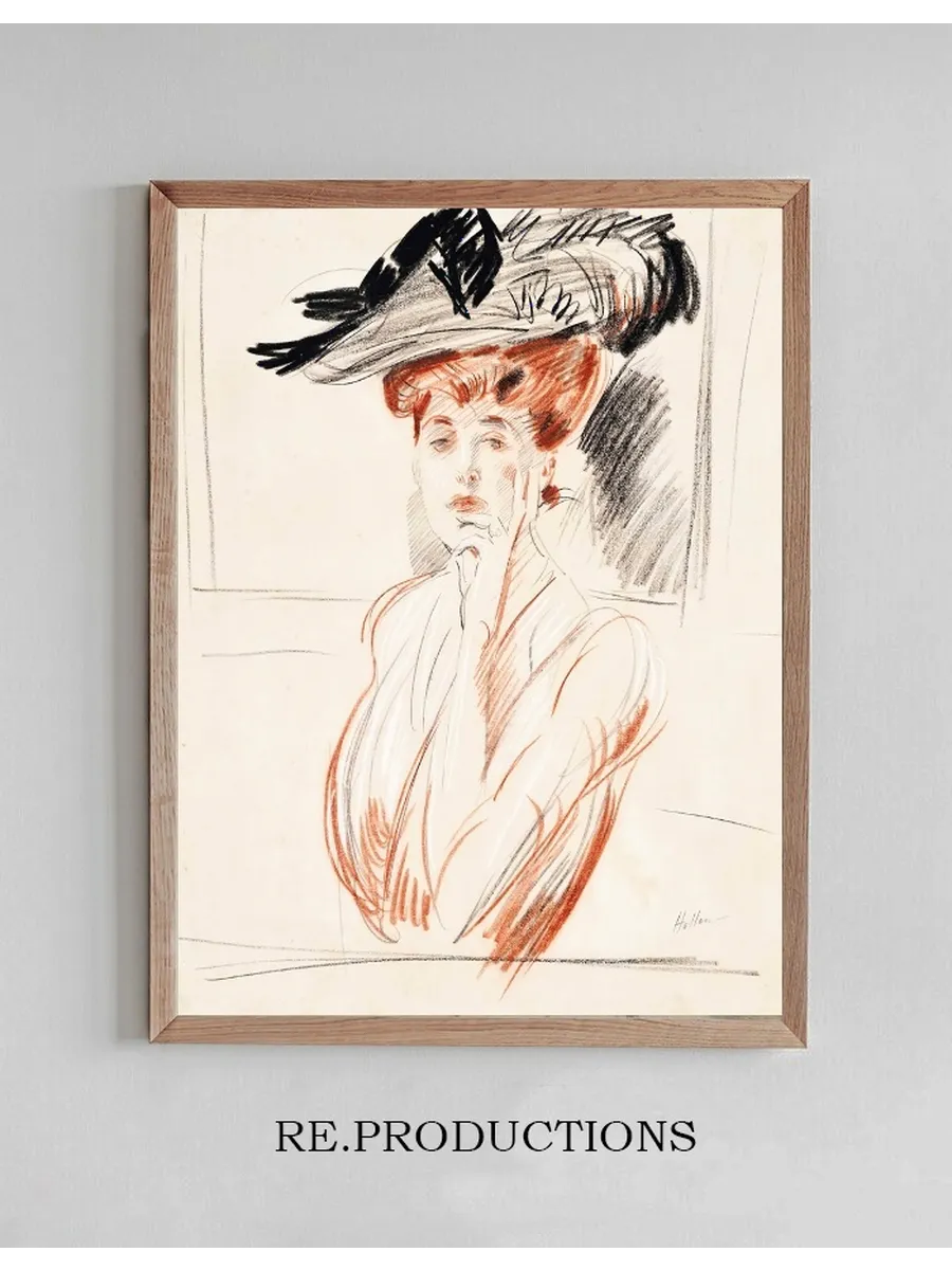 La Dame Au Chapeau Aux Plumes
