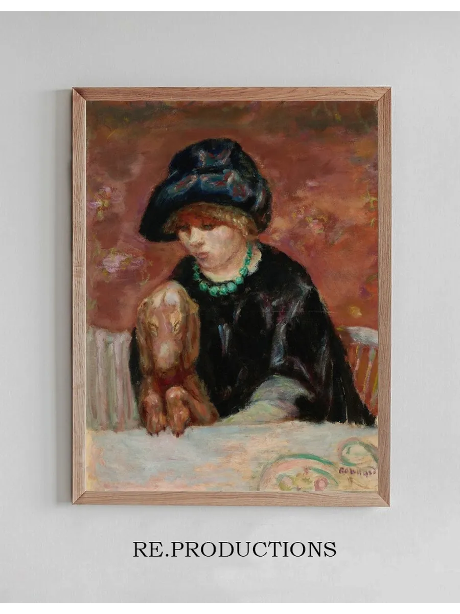 La Femme Au Basset Ou Portrait de Marthe Bonnard Au Basset