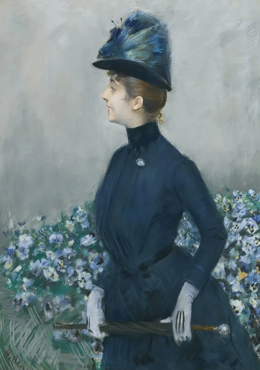 La Femme Aux Fleurs (portrait of Mathilde See)