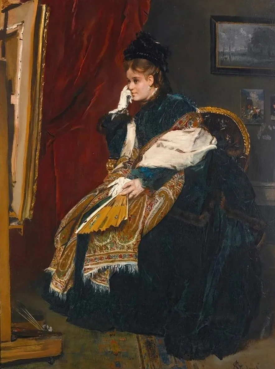 La Femme En Vert Dans L Atelier