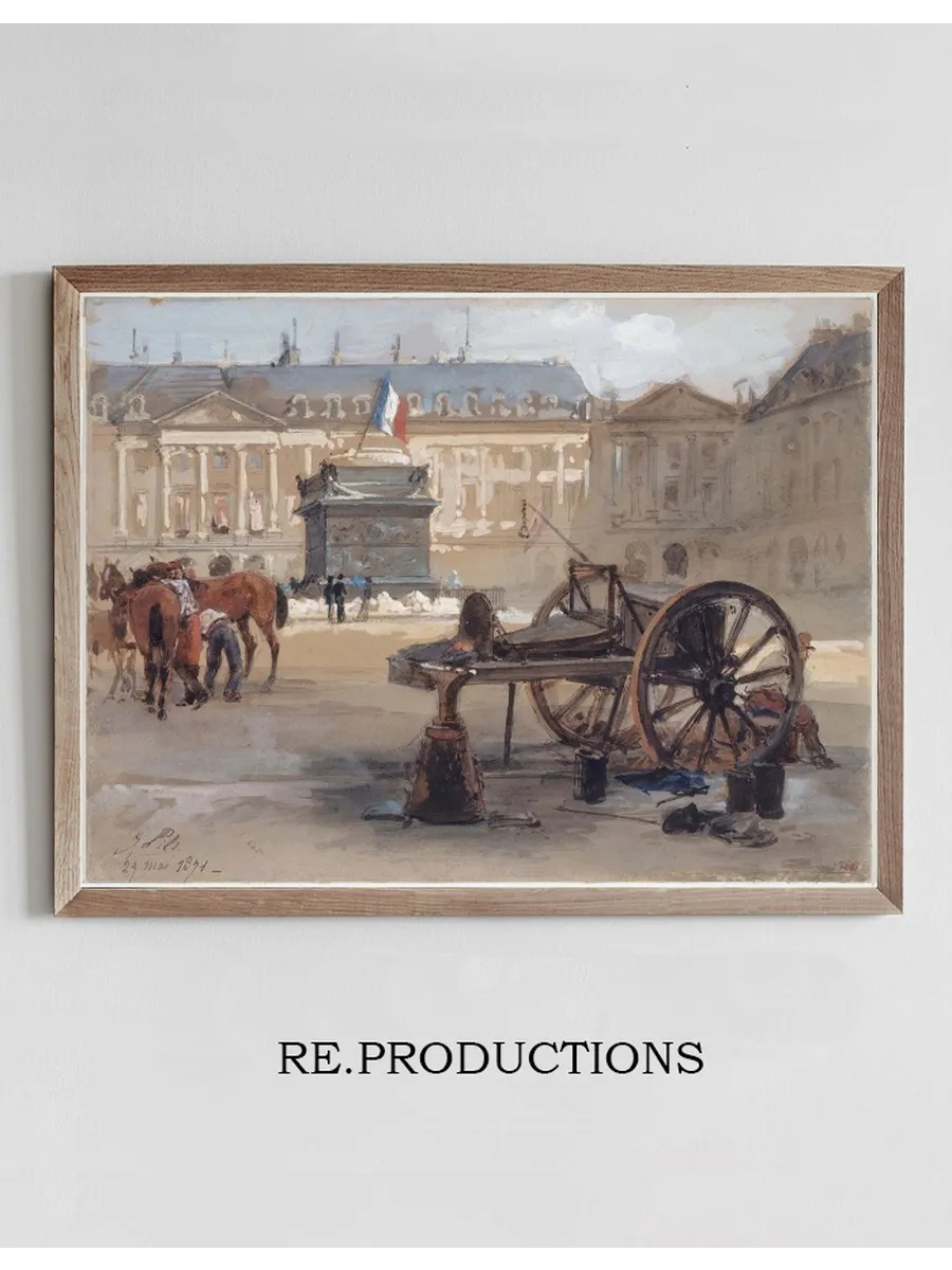 La Place Vend Me Apr's le Renversement de la Colonne
