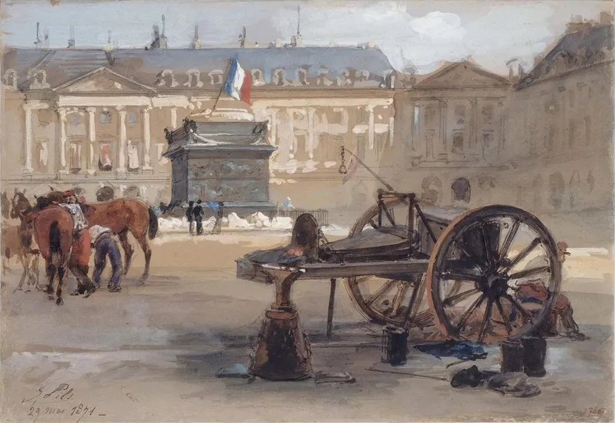 La Place Vend Me Apr's le Renversement de la Colonne