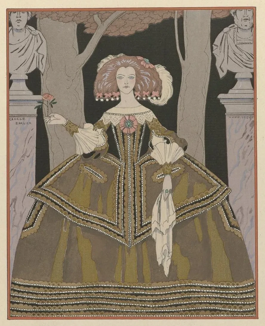 La Rose de L Infante Costume, de Worth