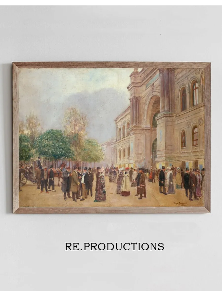 La Sortie du Salon, Au Palais de L Industrie