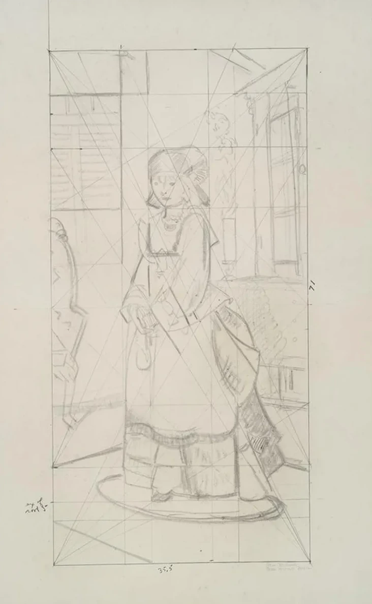 Lady Jean, study for Bellows Lady Jean