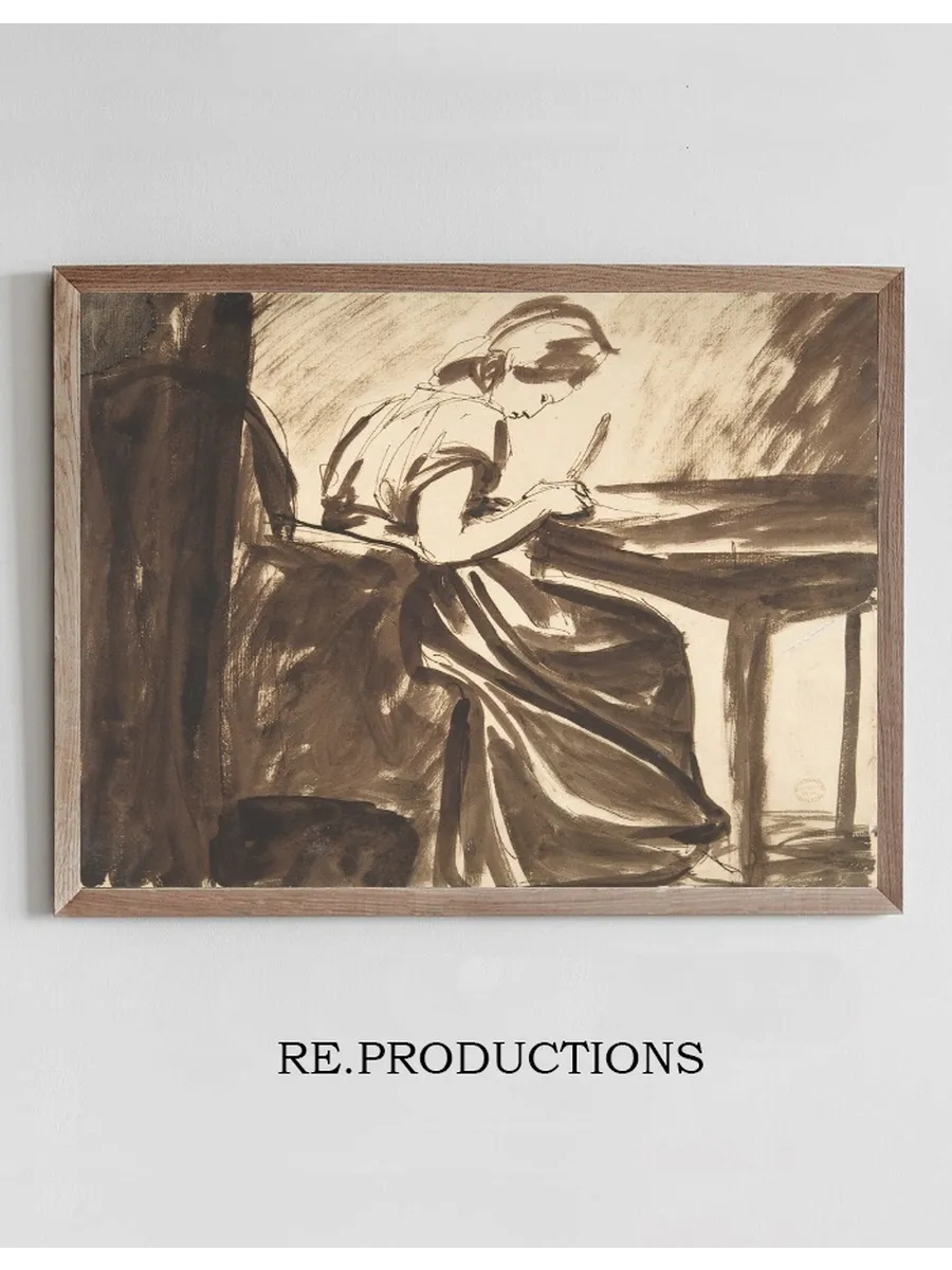 Lady Seated at a Table