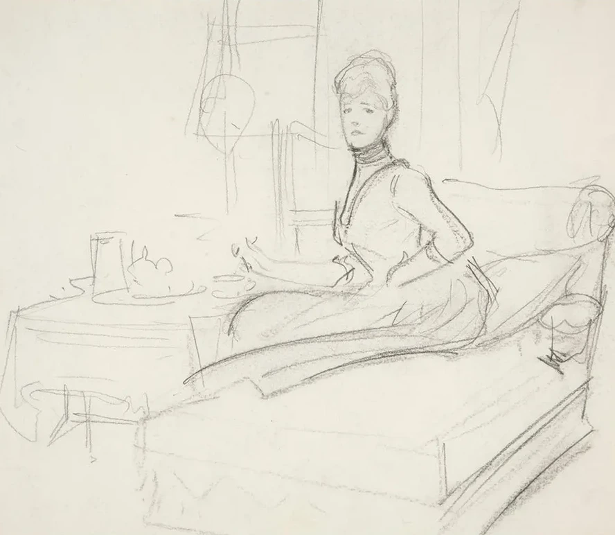 Lady at TeaTable