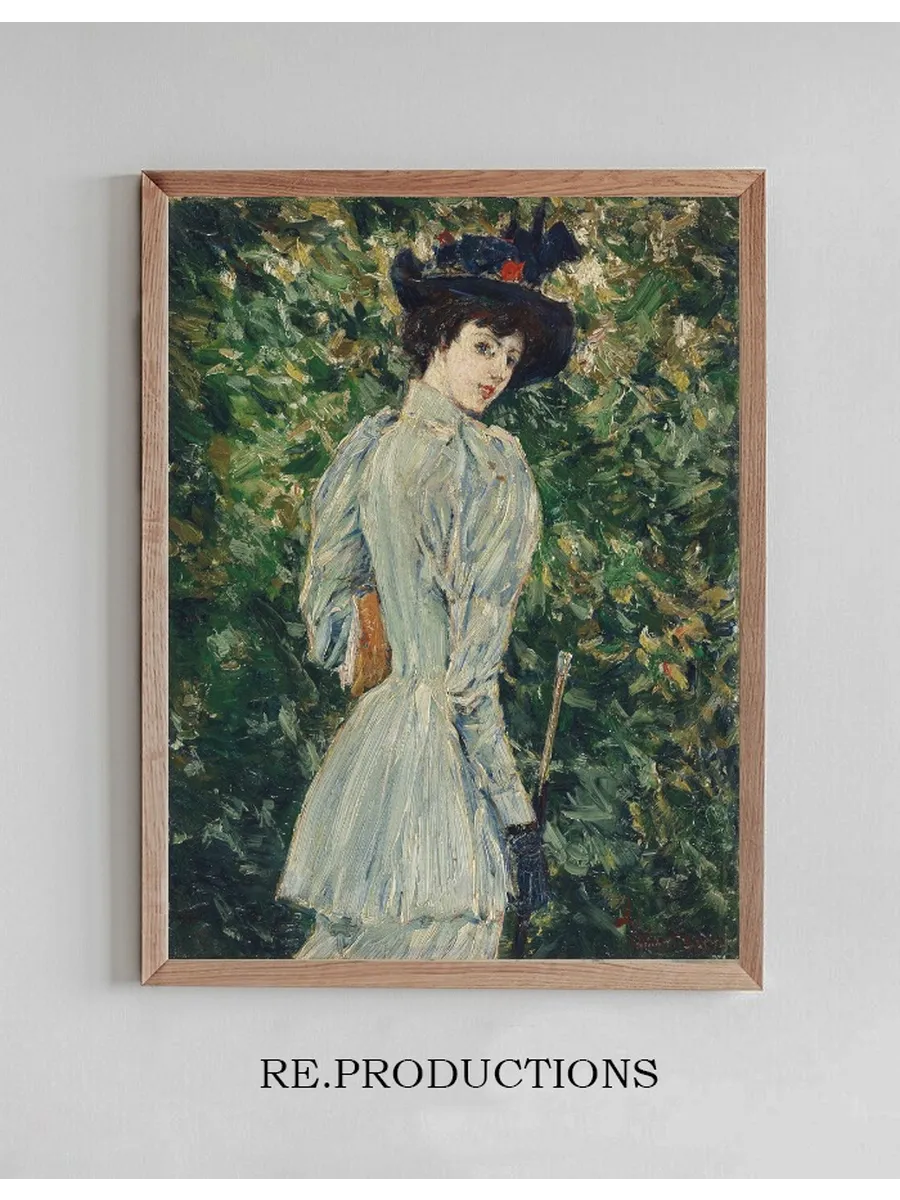 Lady in a Garden