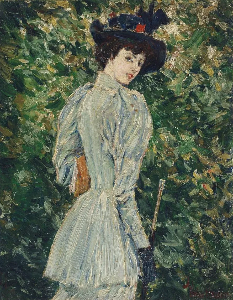Lady in a Garden