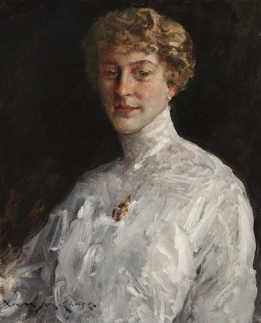 Lady in a White Blouse