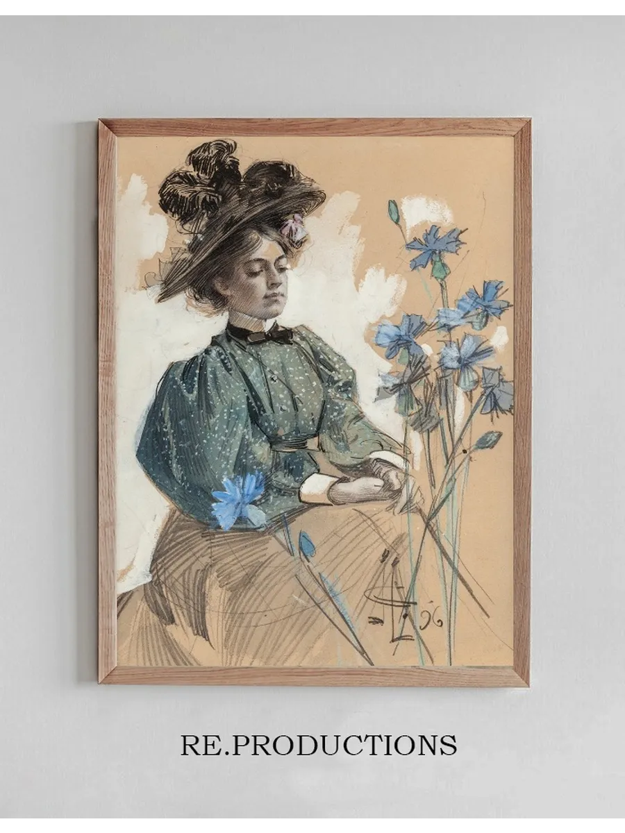 Lady with Flowers