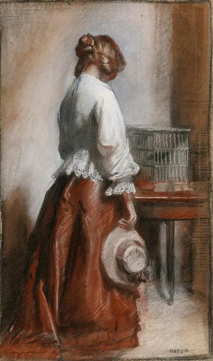 Lady with a Birdcage