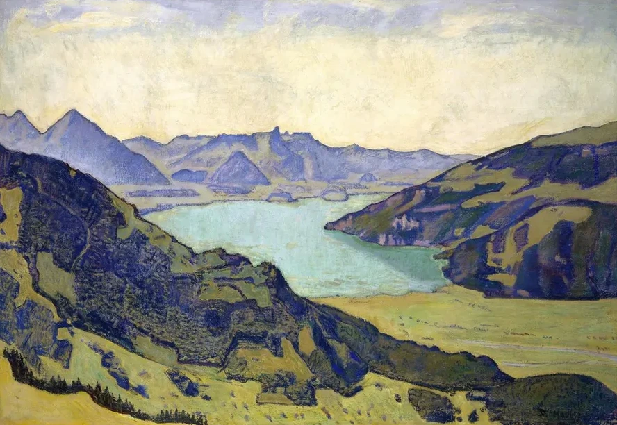 Lake Thun From Breitlauenen