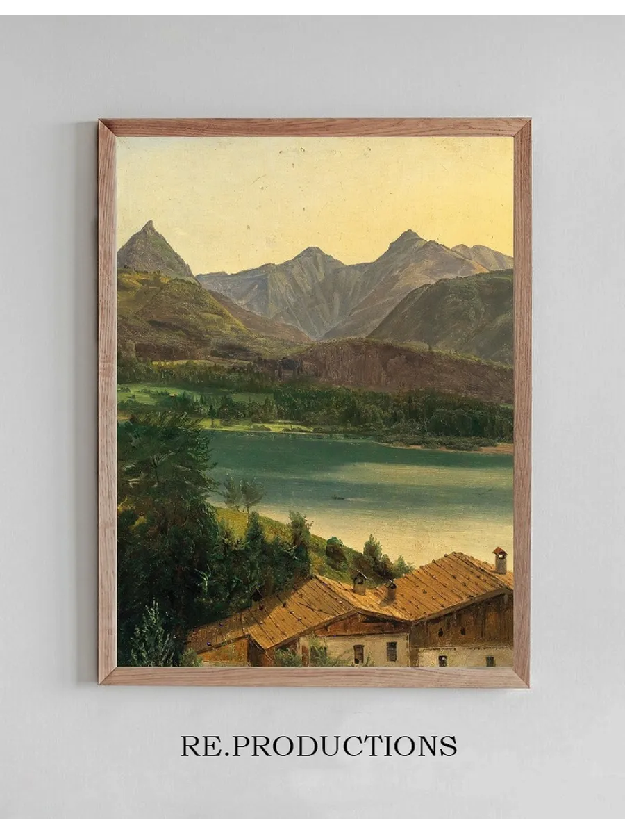 Lake Wolfgangsee with the Dachstein Massif
