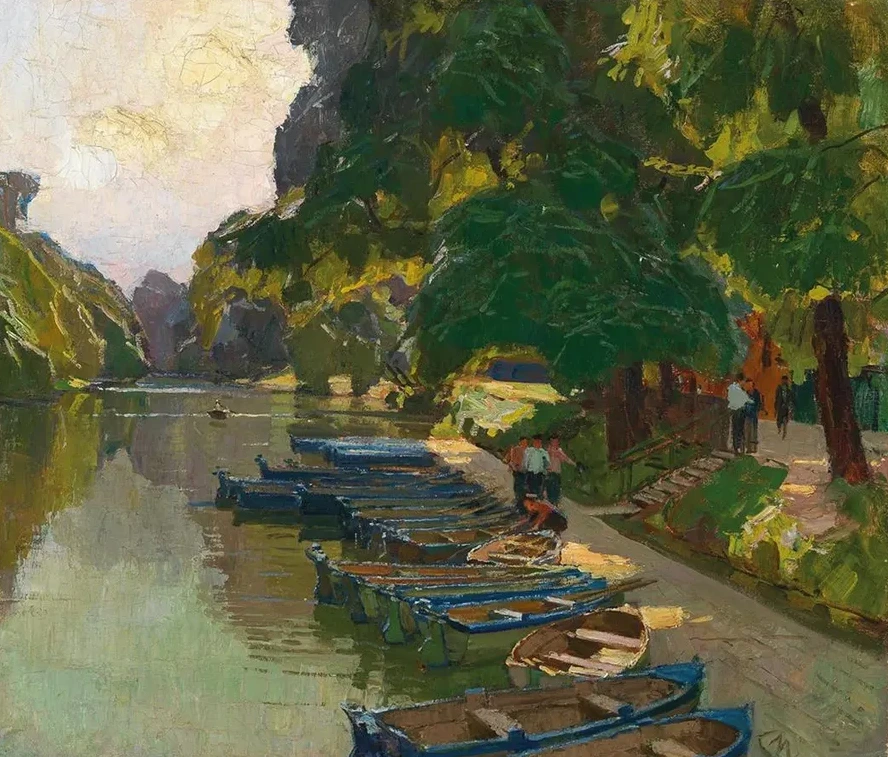 Landing Stage at Heustadlwasser (prater, Vienna)