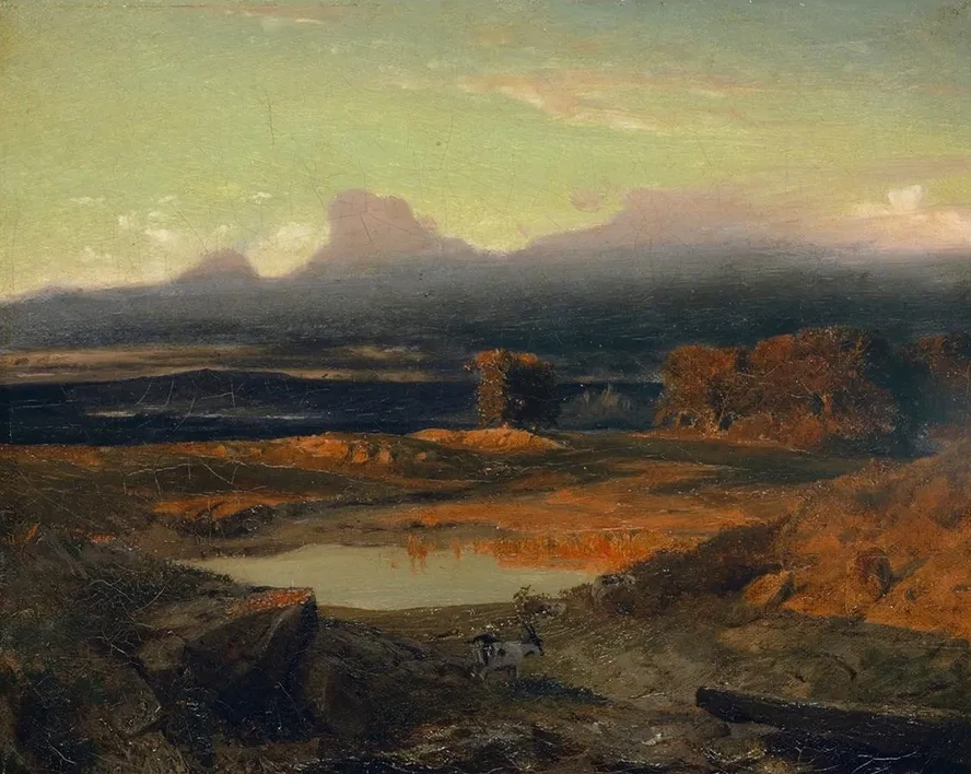 Landscape At Sunset, 1849