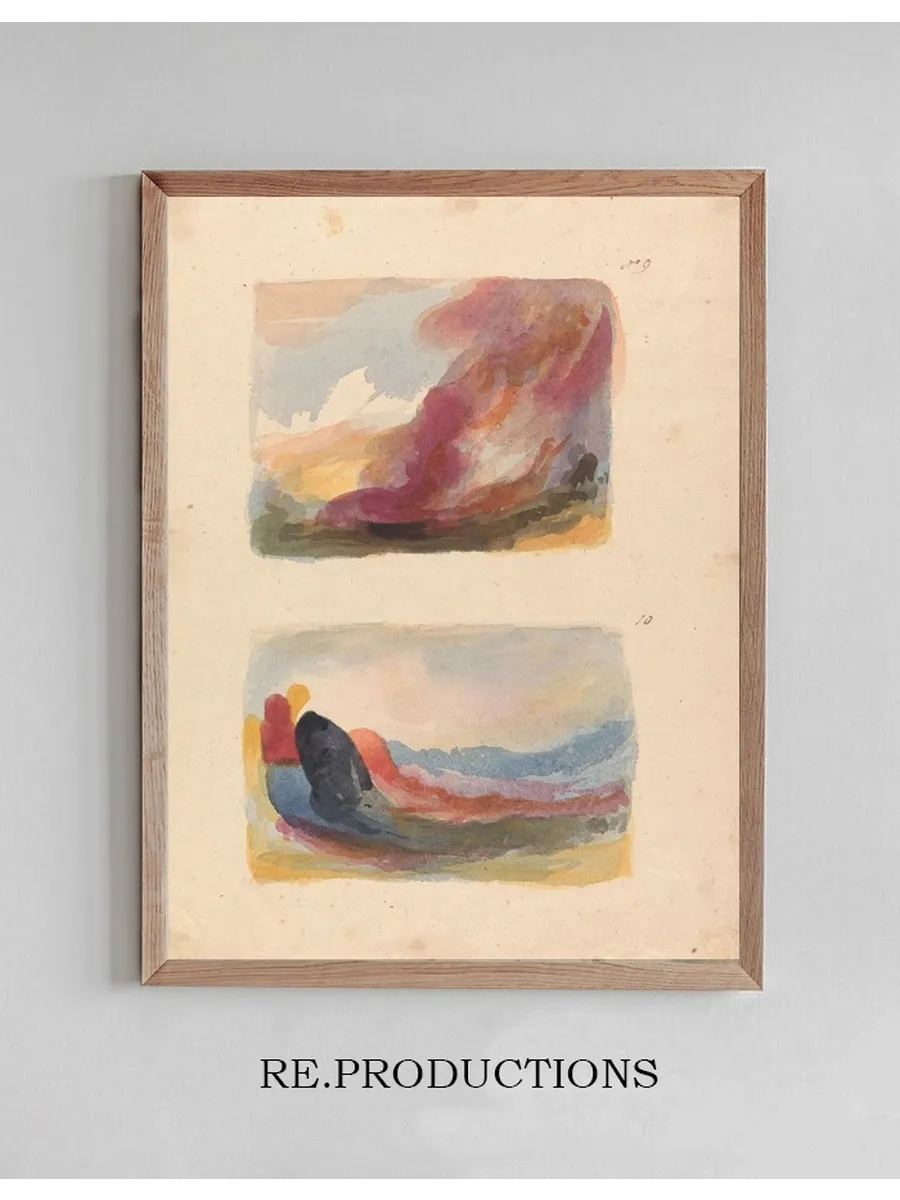 Landscape Color Wash, Titian (no. 9) Landscape Color Wash, Rubens (no. 10)
