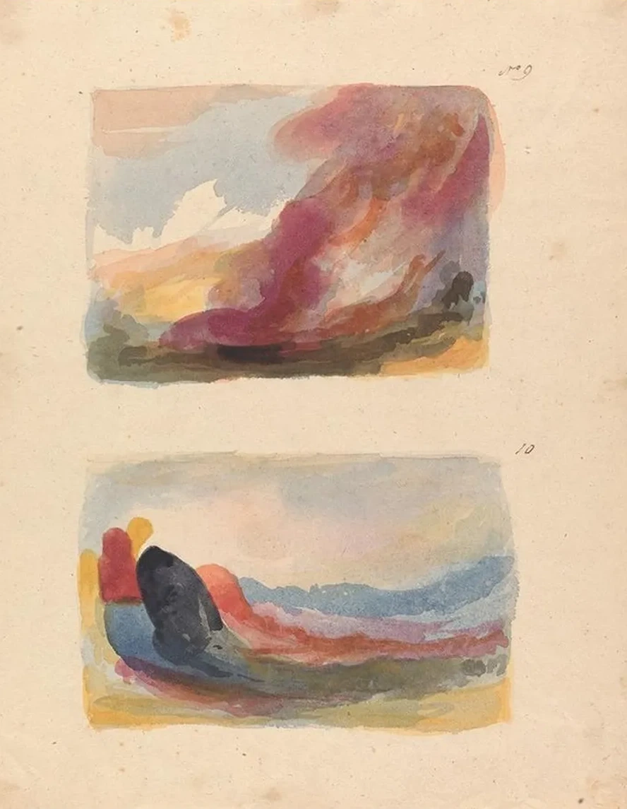 Landscape Color Wash, Titian (no. 9) Landscape Color Wash, Rubens (no. 10)