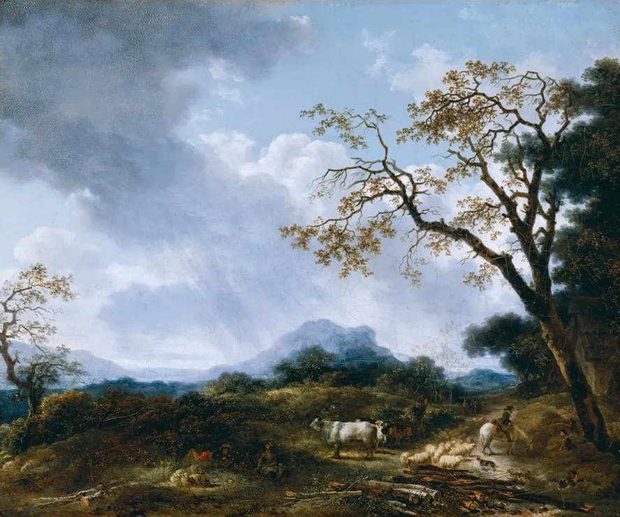 Landscape With Passing Shower