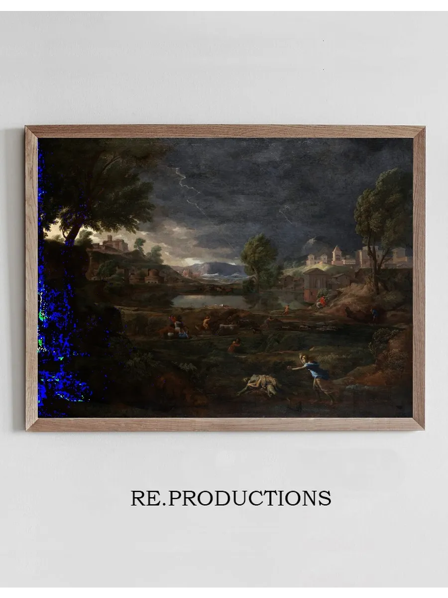 Landscape During a Thunderstorm with Pyramus and Thisbe