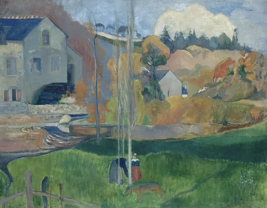 Landscape in Brittany. The David Mill