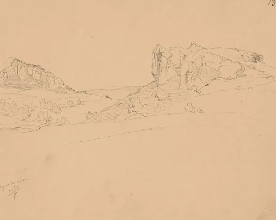 Landscape Sketch from the Ogrodzieniec Area