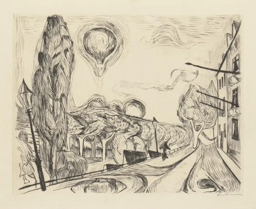 Landscape with Balloon