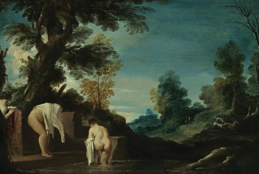 Landscape with Bathing Women