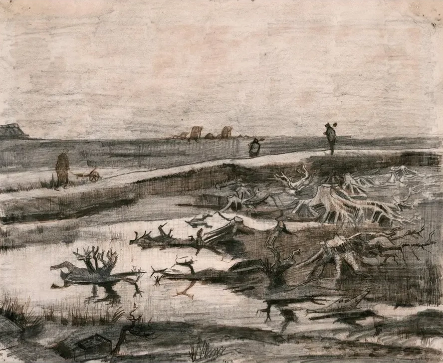 Landscape with Bog Trunks (Travaux aux Champs)