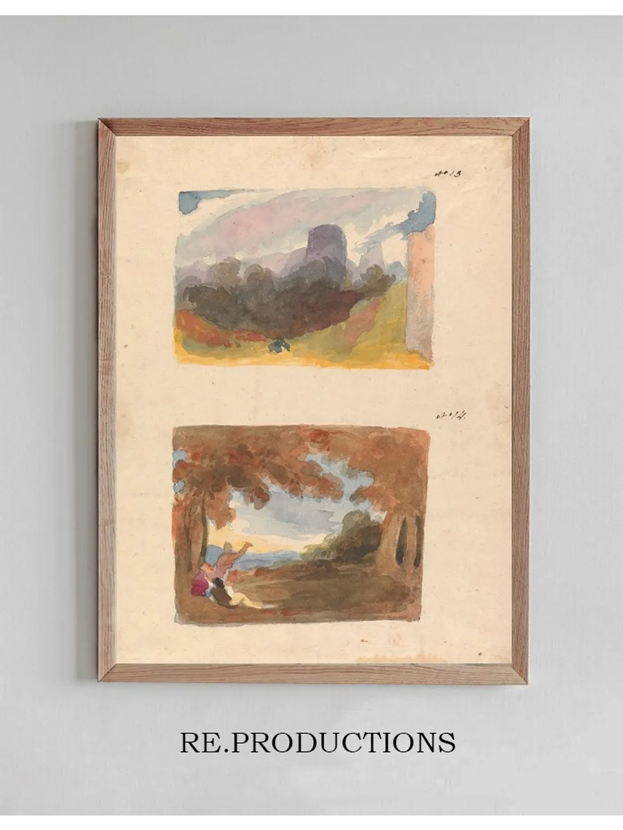 Landscape with Castle Modern Manner (no. 13) Landscape with Figures in Foreground