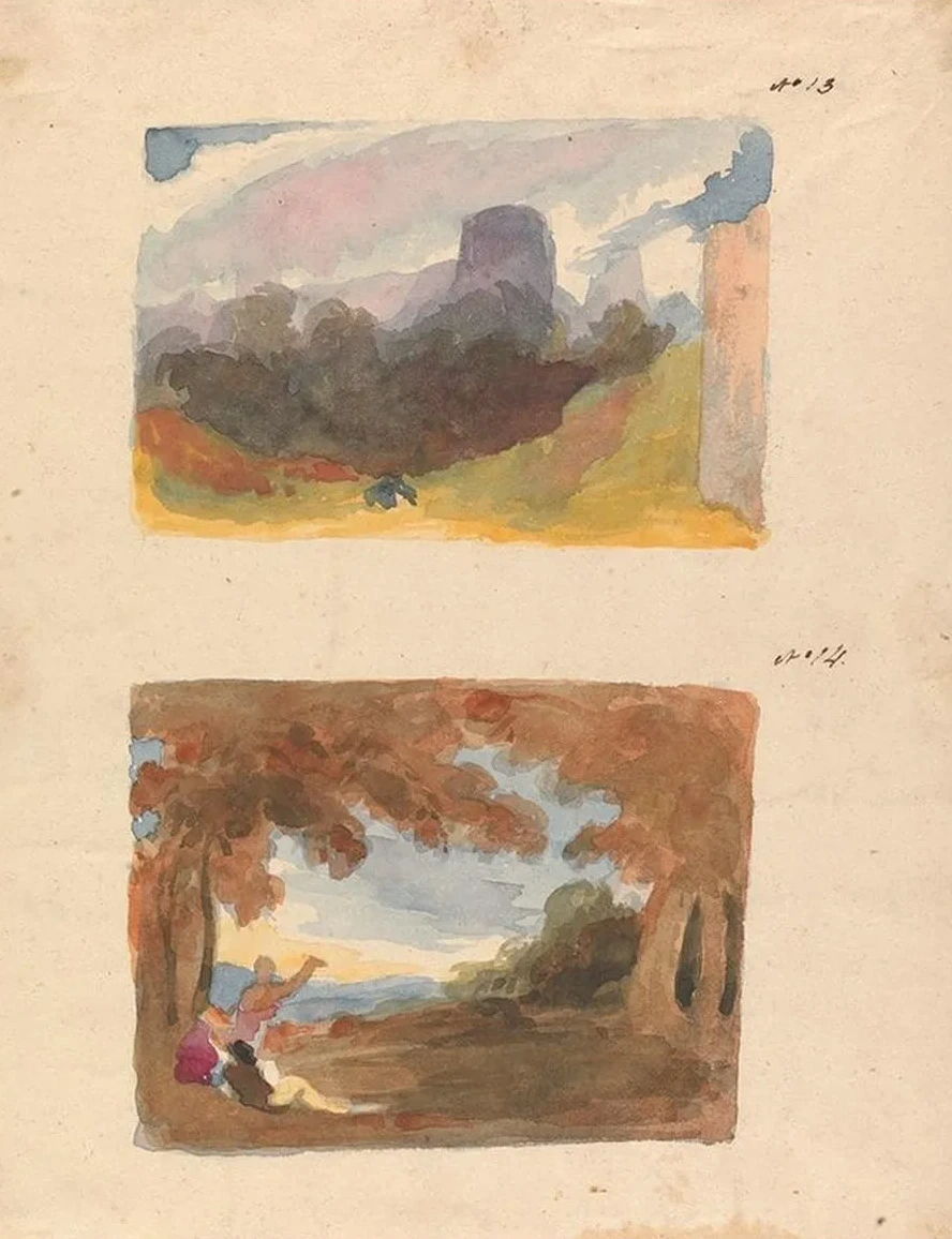 Landscape with Castle Modern Manner (no. 13) Landscape with Figures in Foreground
