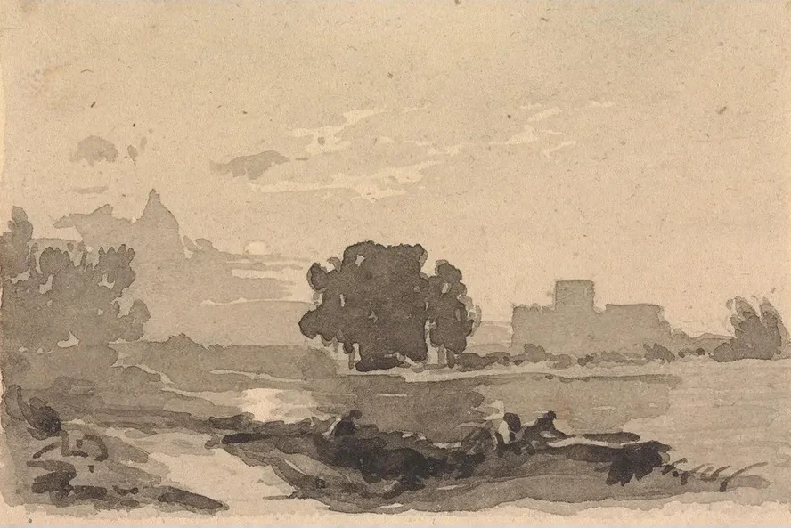 Landscape with Castle in Background