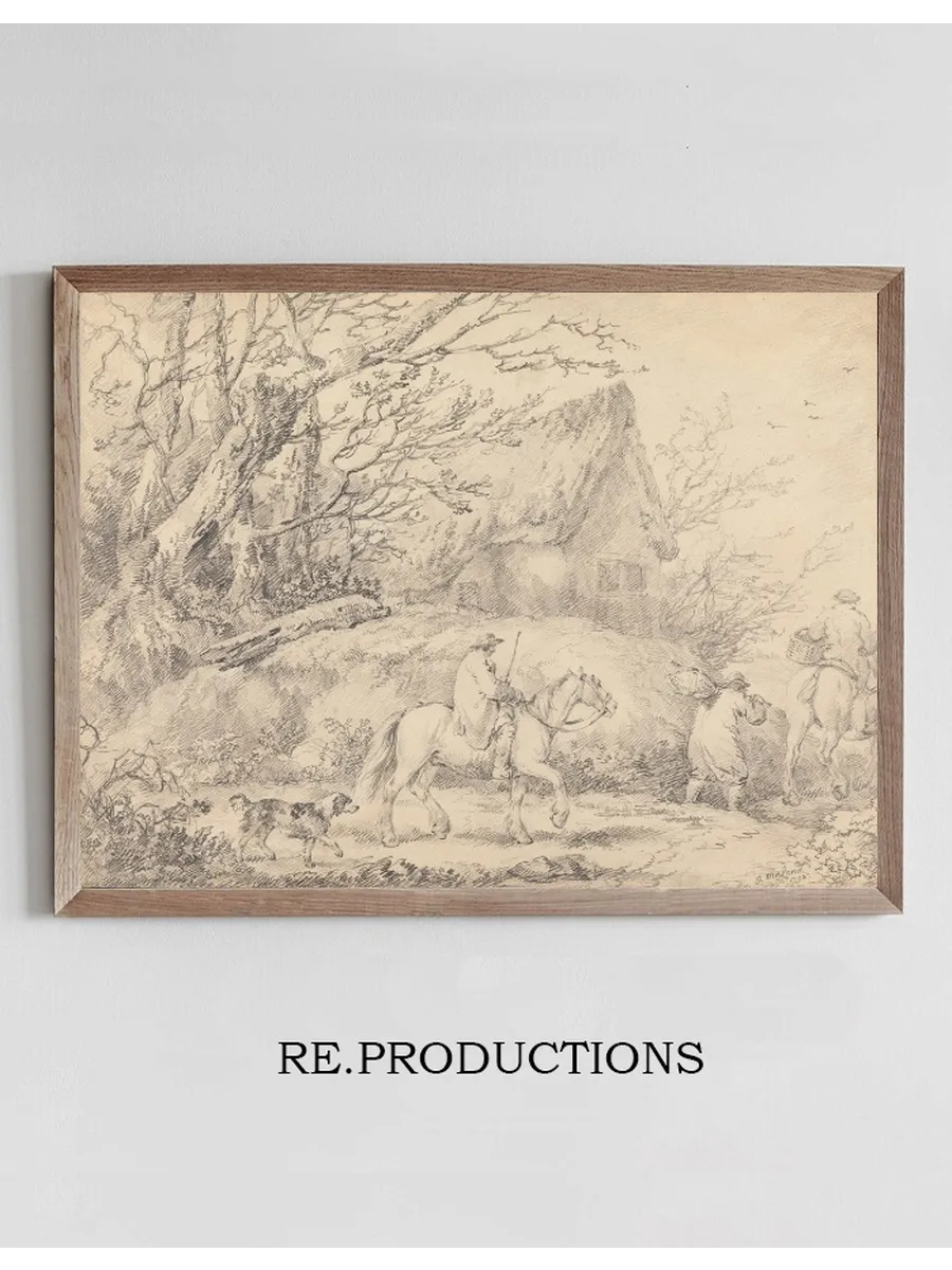 Landscape with Cottage and Figures on Horseback