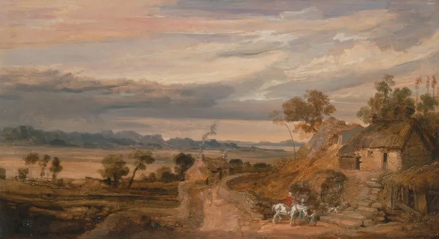 Landscape with Cottages