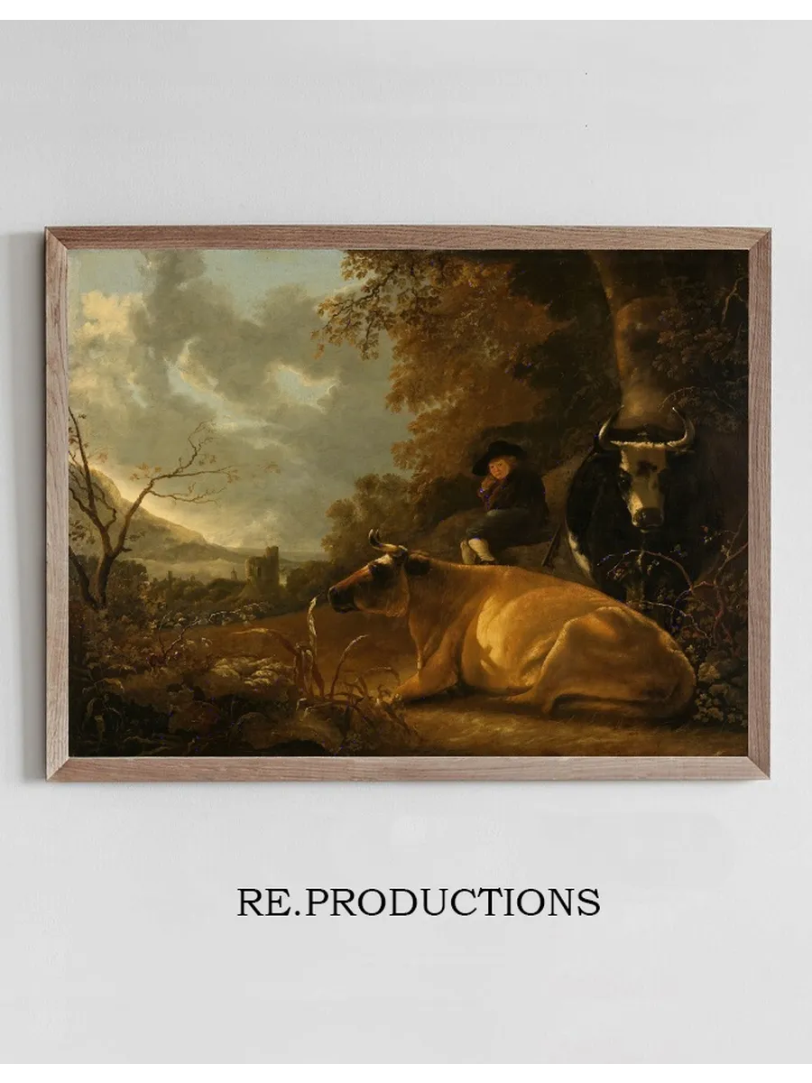 Landscape with Cows and a Young Herdsman