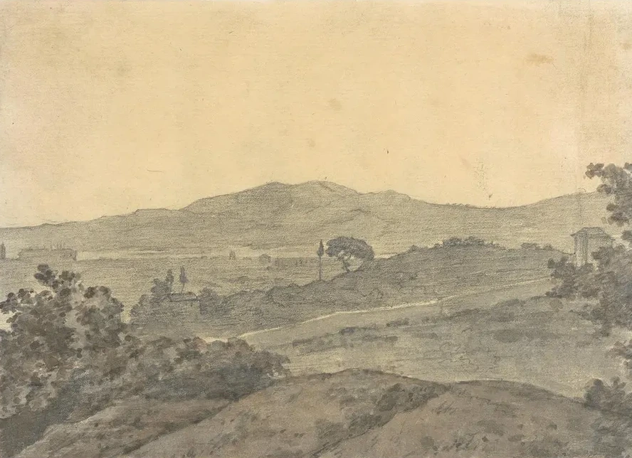 Landscape with Distant Buildings
