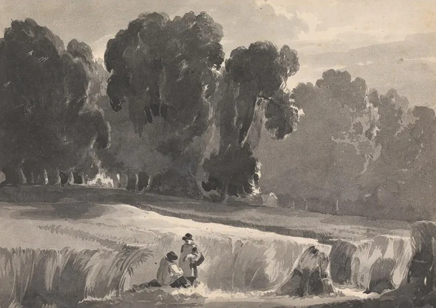 Landscape with Figures in Field