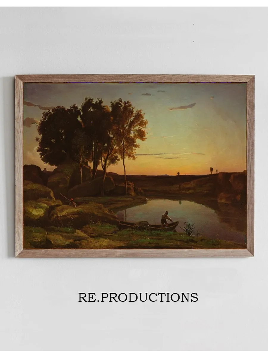 Landscape with Lake and Boatman