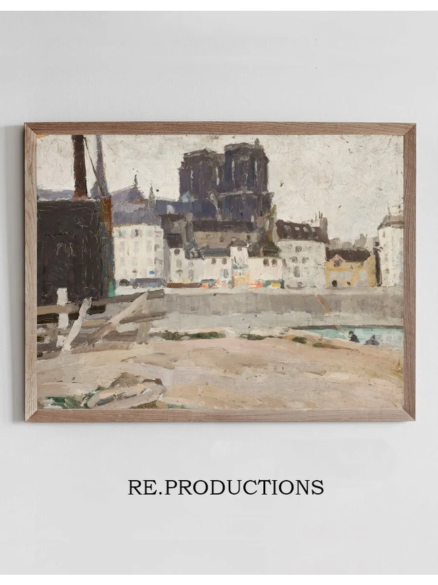 Landscape with Notre - Dame Cathedral