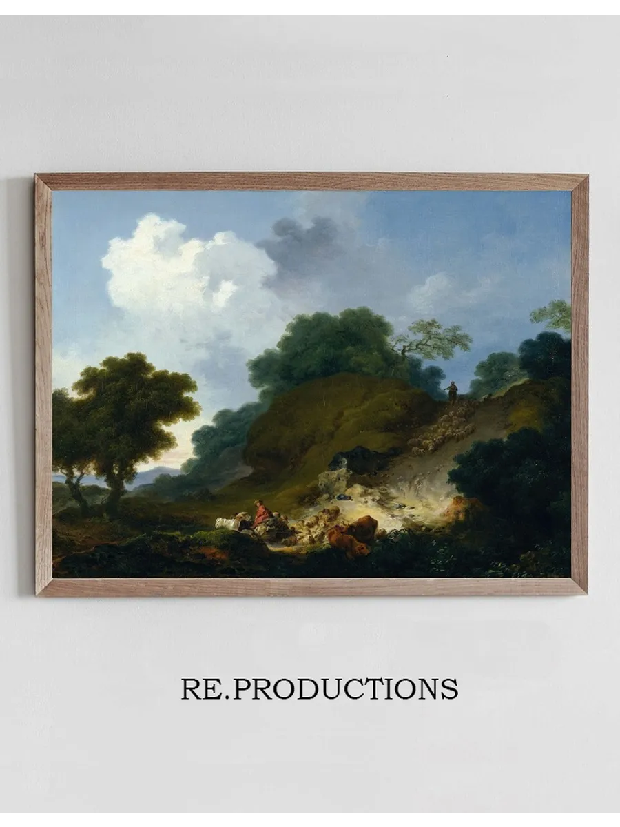 Landscape with Shepherds and Flock of Sheep