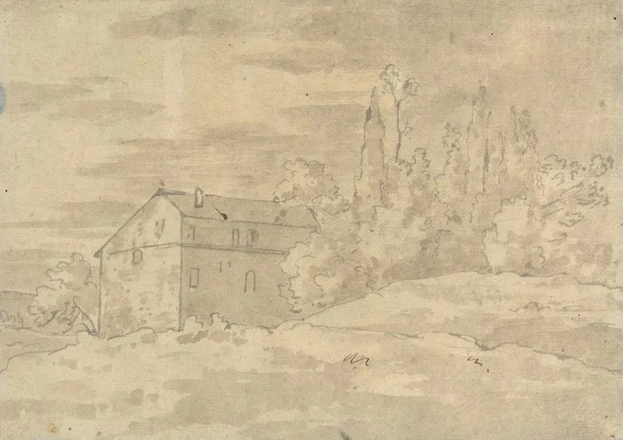 Landscape with Villa Surrounded by Trees