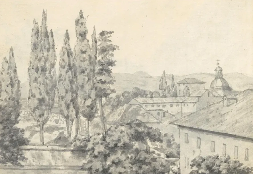 Landscape with Villas and a Church