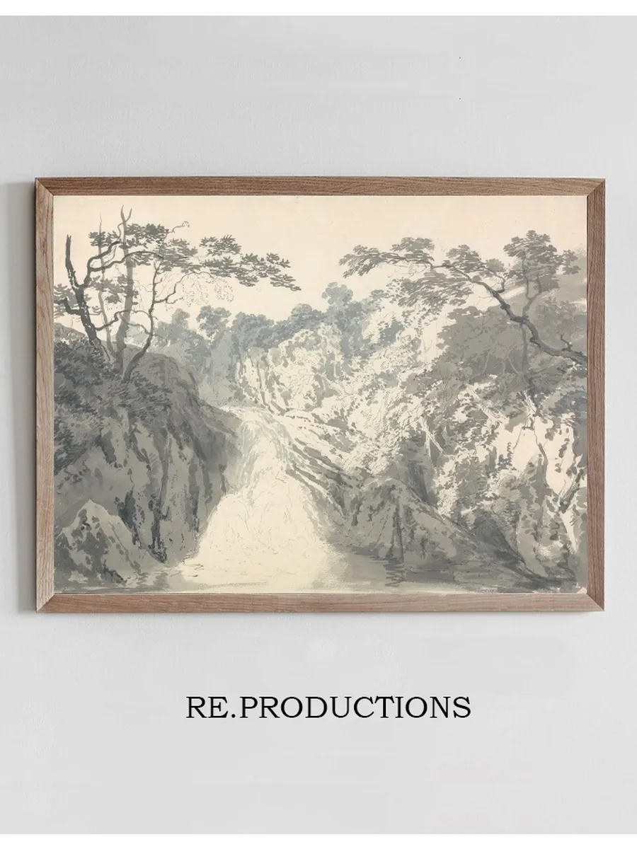Landscape with Waterfall