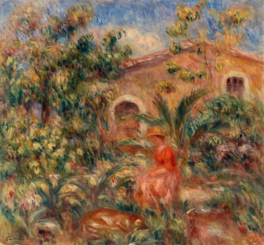 Landscape with Woman and Dog (femme et Chien Dans Un Paysage)