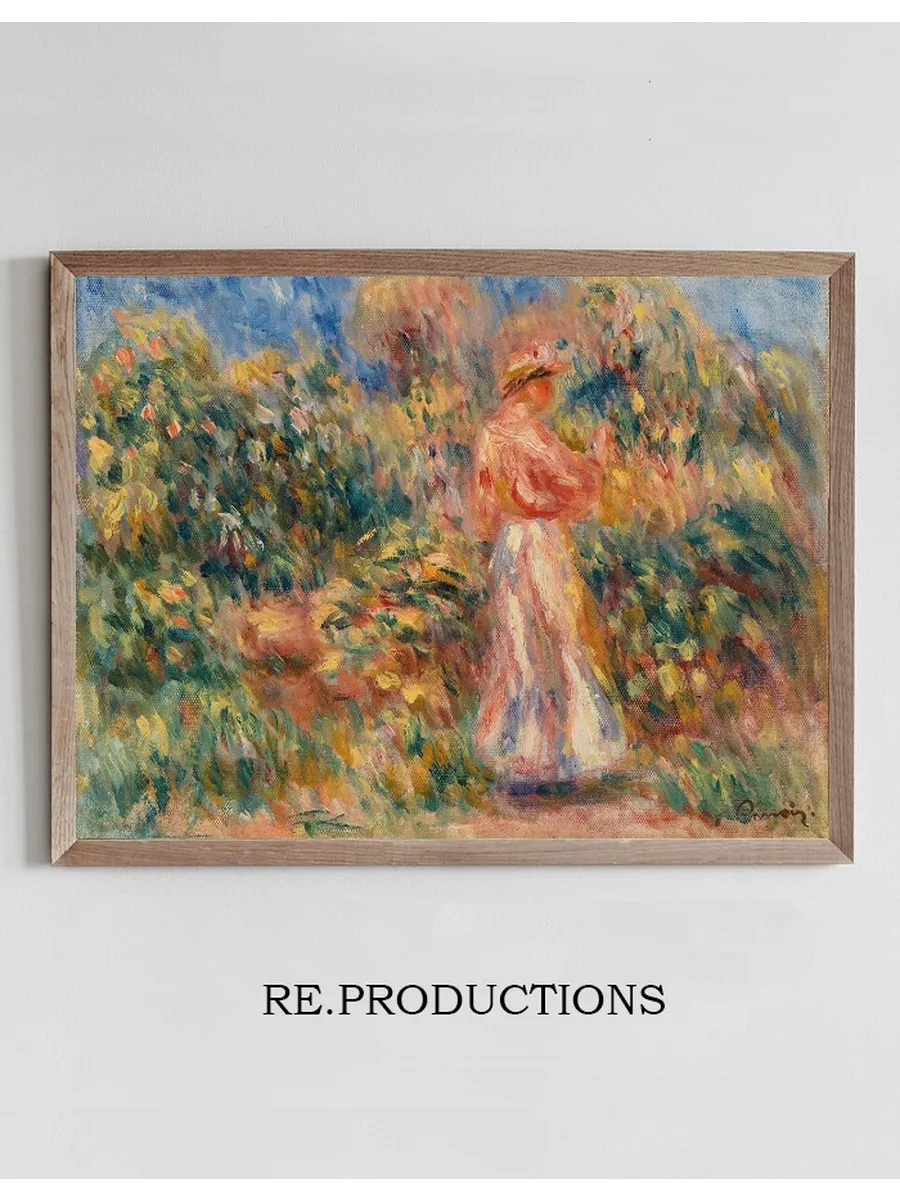 Landscape with Woman in Pink and White