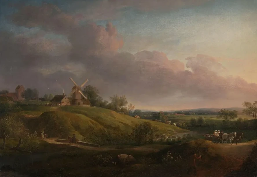 Landscape with a Church and a MILL