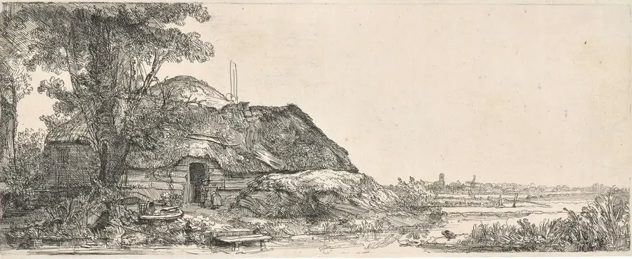 Landscape with a Cottage and a Large Tree