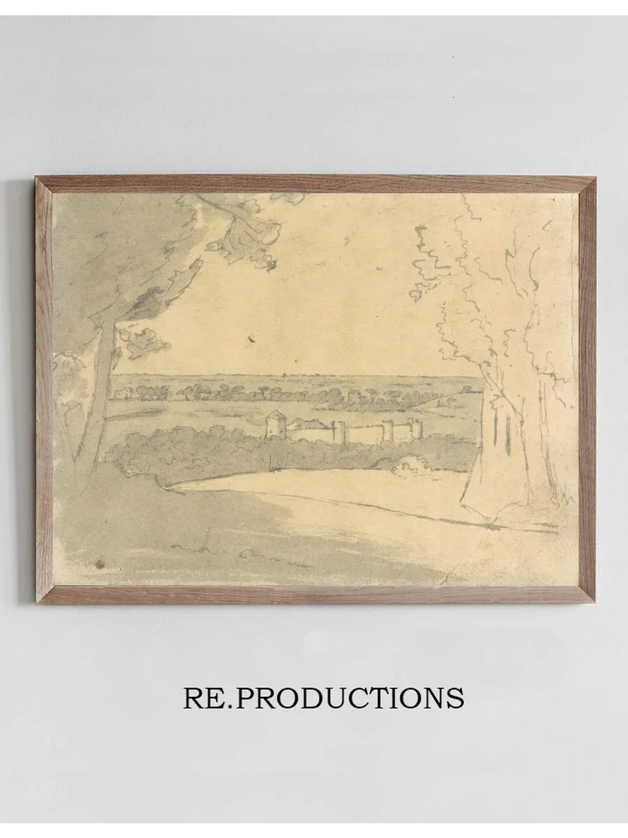 Landscape with a Distant Buildings