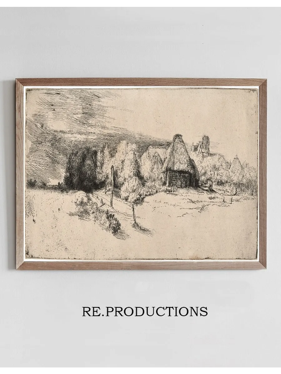 Landscape with a Farm Building and the House with the Tower